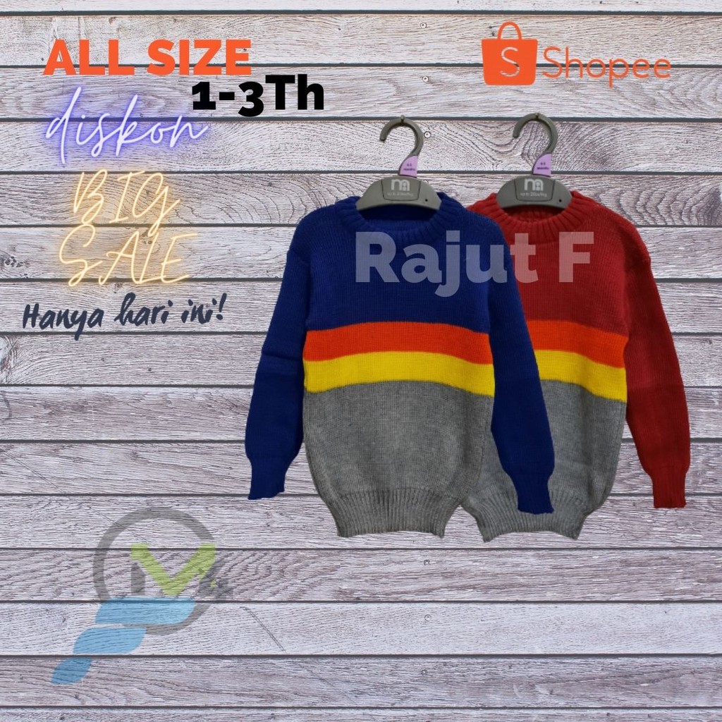 BAJU RAJUT SWEATER  ANAK 1-3 tahun SCH RF