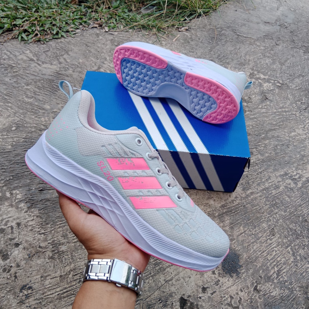 ADIDAS ZOOM HITAM PINK SNEAKERS CEWEK /SEPATU KASUAL WANITA / SEPATU RUNNING PEREMPUAN IMPORT