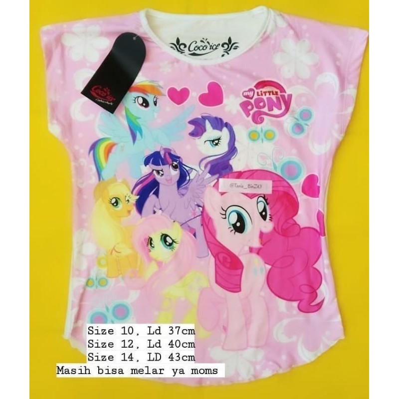 SALE  Atasan anak Jersey CocoIce- little pony
