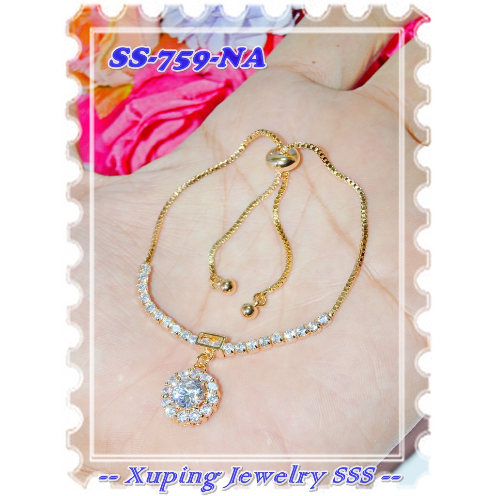 Gelang Serut Lapis Emas SS 759 NA Circle Gantung Gold Gelang Serut Lapis Emas SS 759 NA Circle Gantung Gold