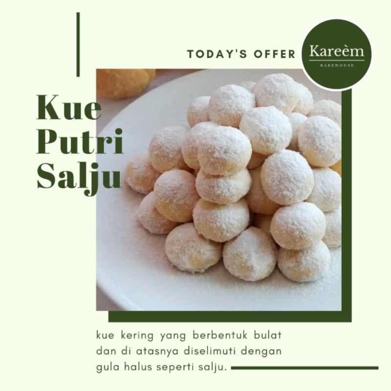 

Kue Kering / kuker lebaran / kue lebaran Salju Keju Kareem