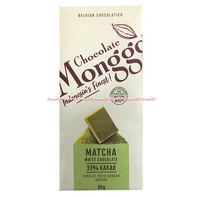 Monggo Chocolate 86% Kakao Volcanic Salt Matcha Milk Cocoa Nibs Cashew Nuts White Coklat Cokelat Mongo