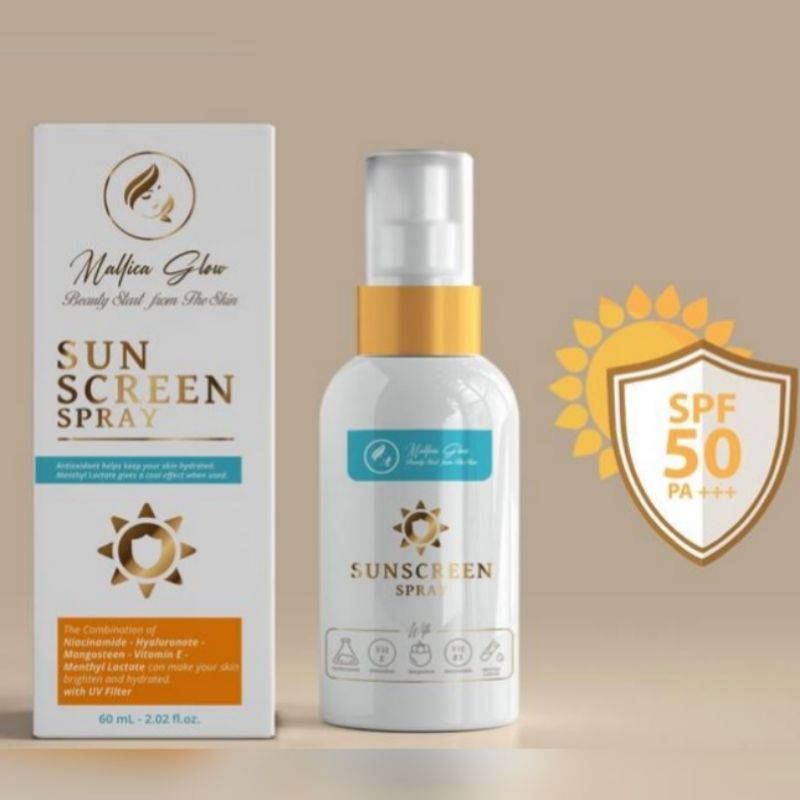 Sunscreen spray By Mallica Glow