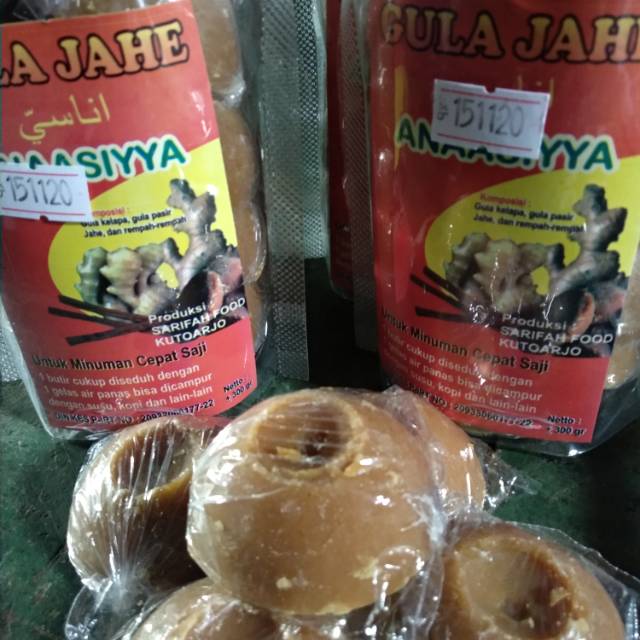 

Rp 1500 / biji gula jahe asli purworejo