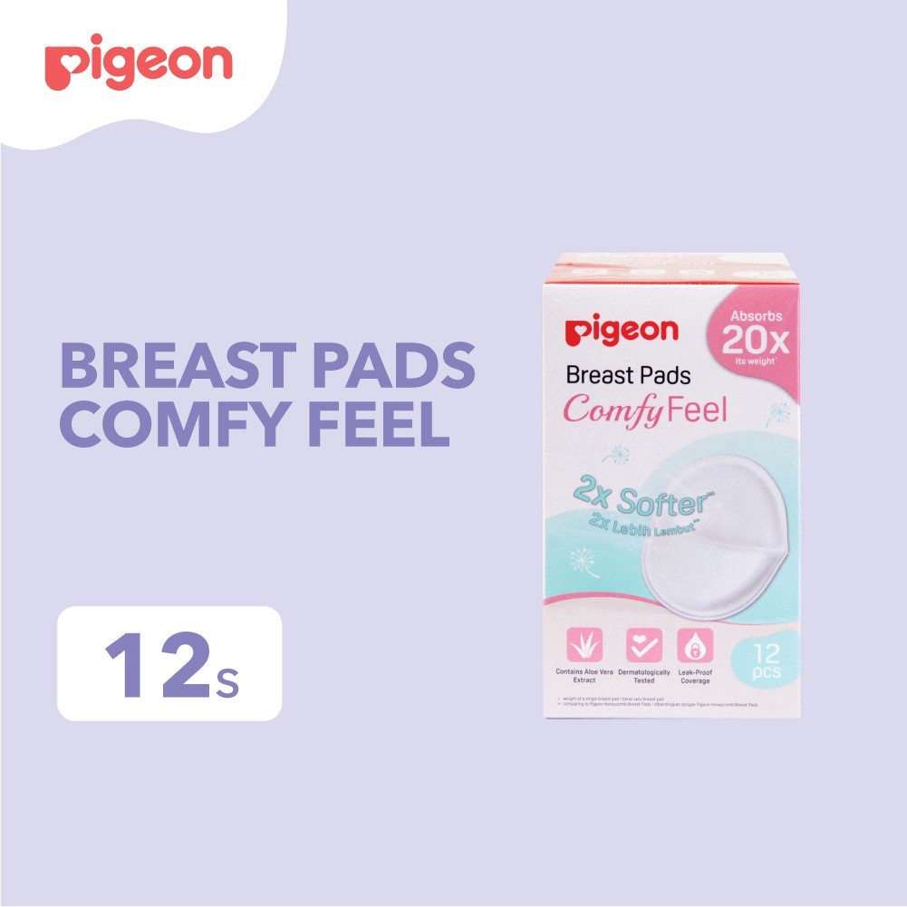 PIGEON Breast Pads Comfyfeel 12'S