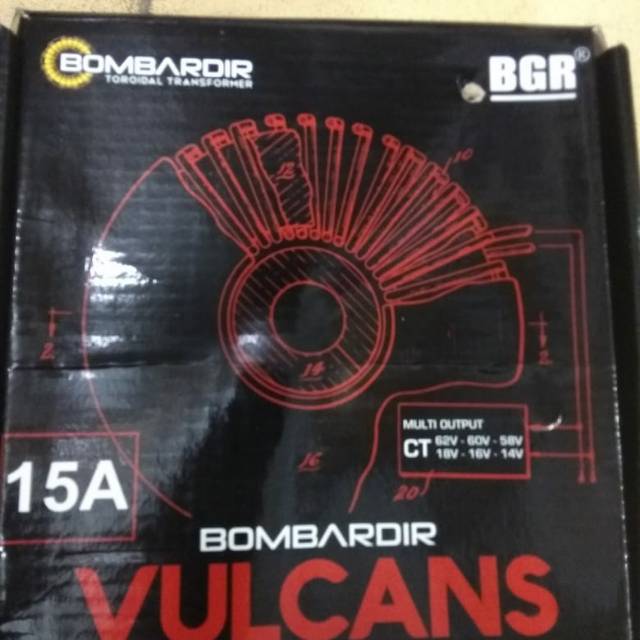 Trafo toroid donat 15 A ct 62V BOMBARDIR VULCANS