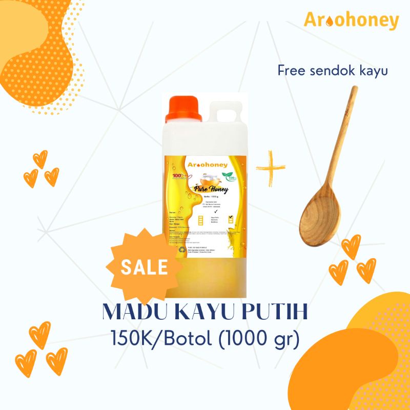 

MADU KAYU PUTIH -AROOHONEY - KEMASAN JUMBO 1 KG