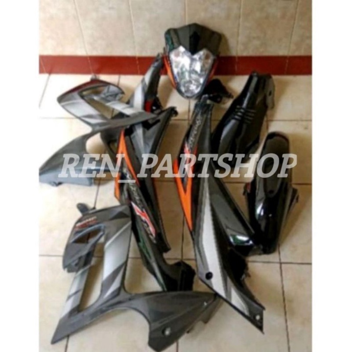 cover body belakang satria fu thailand lama old kinjeng fullset halus hitam ber stripping