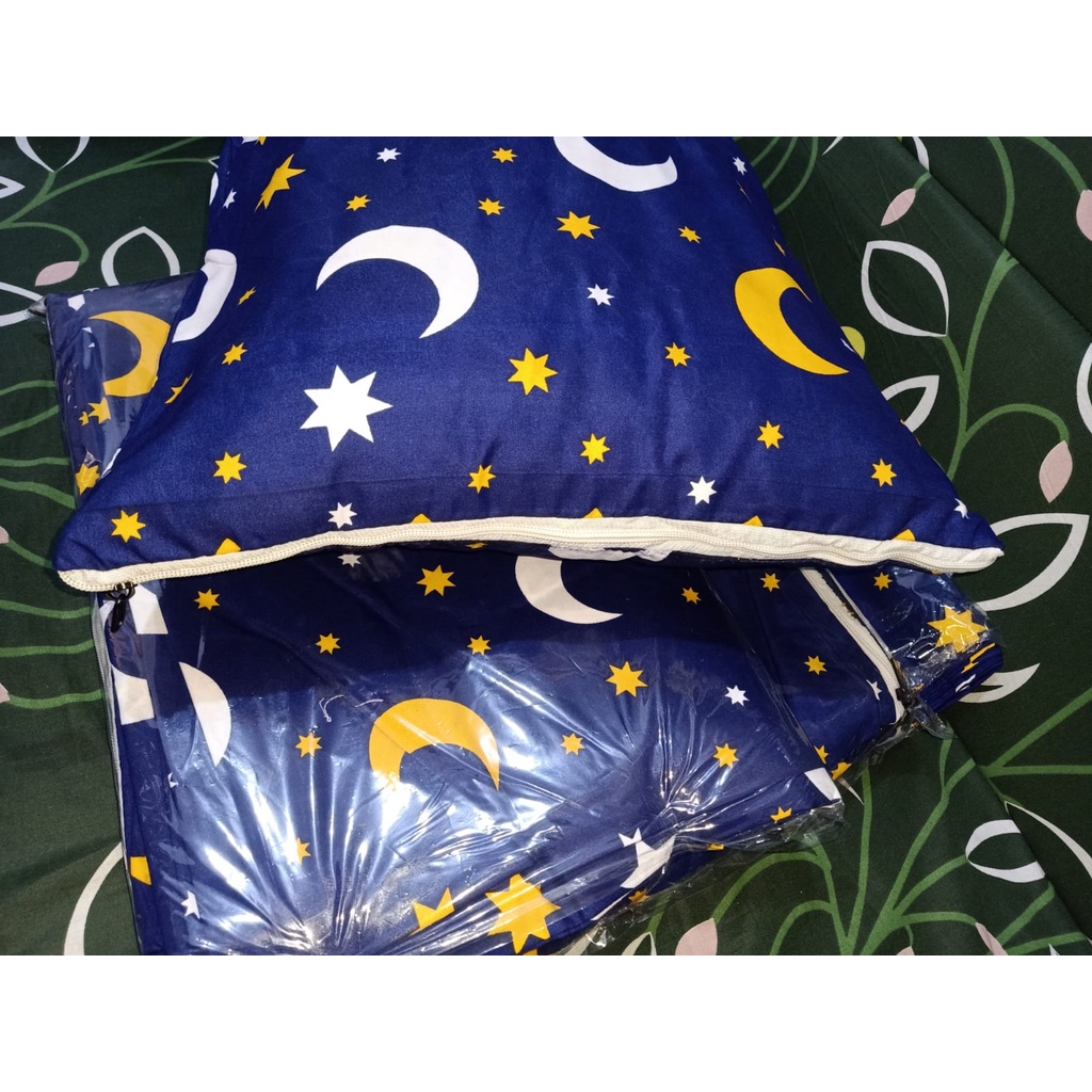 Sarung bantal  starmon biru / sarung bantal tidur