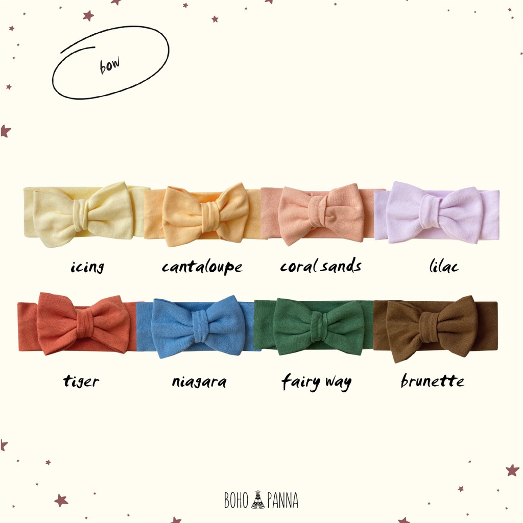 BOHOPANNA - BIG BOW EVA BOW - Bandana Pita Bayi Bandana Newborn CBKS