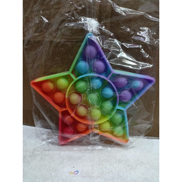 Mainan Pop it Anak Rainbow-BINTANG