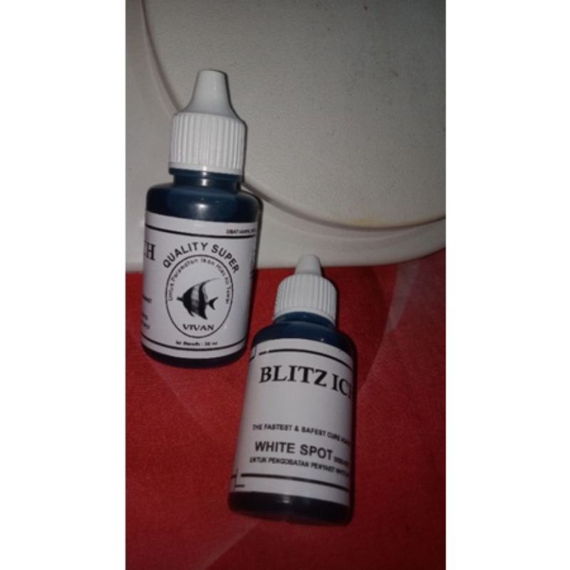 Blitz icht obat ikan white spot untuk semua jenis ikan hias 35ml