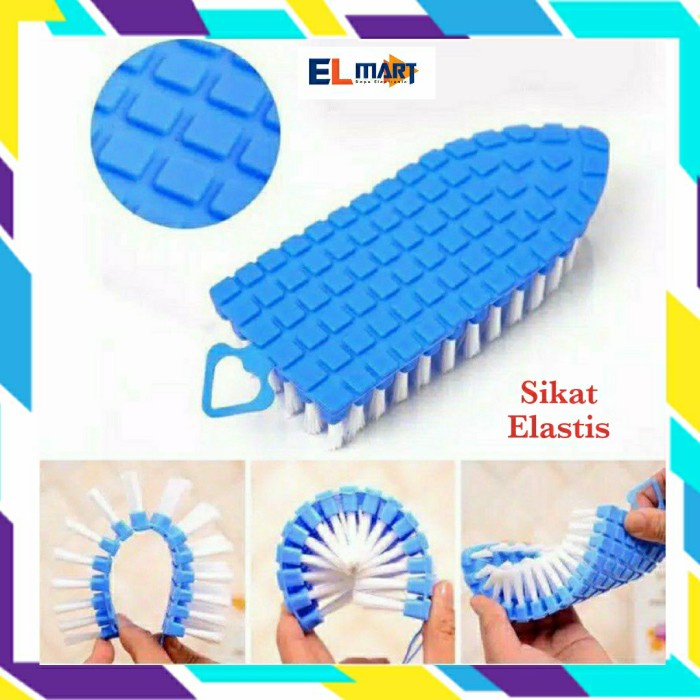 Sikat Dapur Pembersih Wastafel Wajan Elastis Sikat WC Baju Flexible