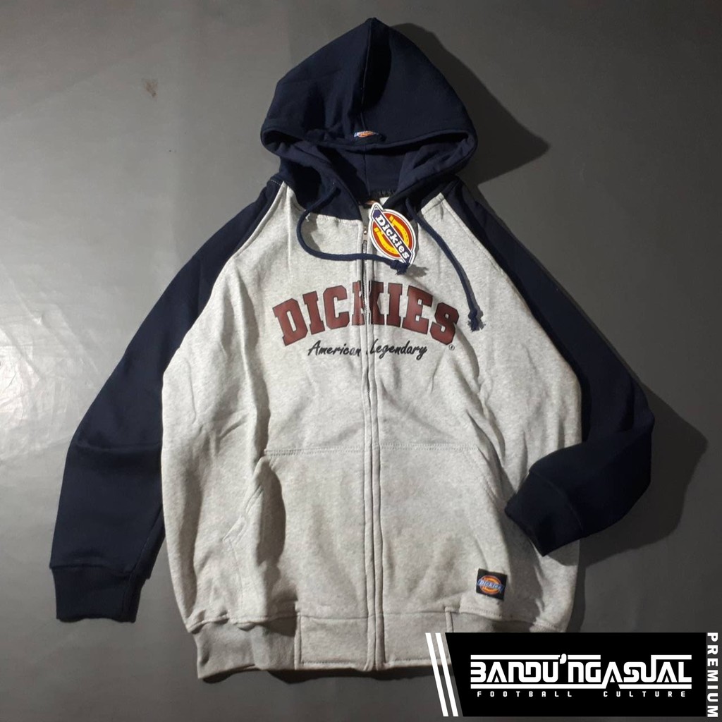 ZIPPER DICKIES AMERICAN LEGENDARY (GRAY-NAVY)