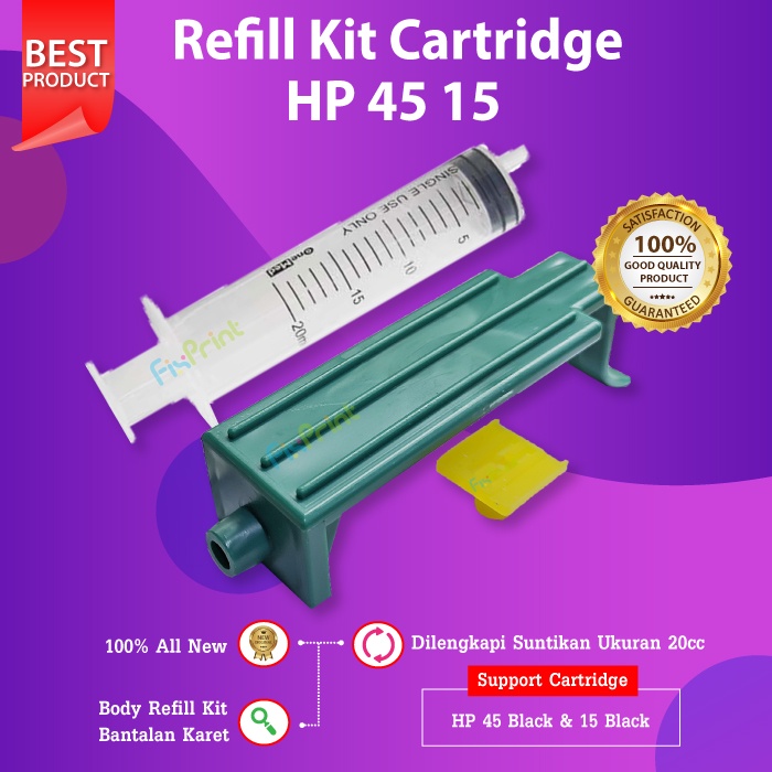 Penyedot Tinta Cartridge HP45 HP15 Refill Kit Tool Kit Hp 45 HP 15