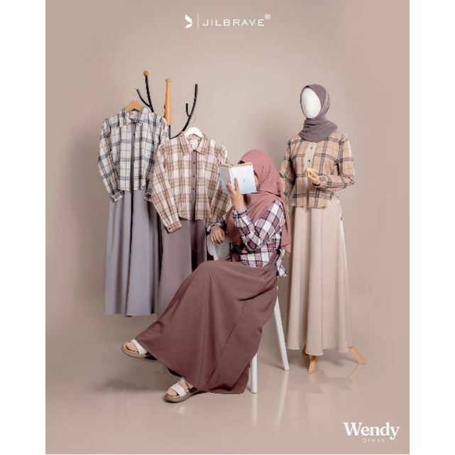 wendy dress jilbrave gamis remaja terbaru kekinian by bilda