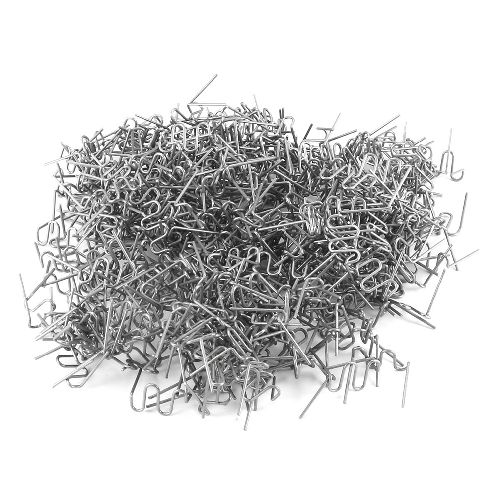 Canaan 500pcs Staples Gelombang 0.8mm Untuk Perbaikan Mesin Las / Bumper Plastik