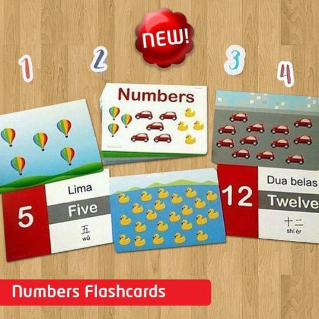 Flash and learn card ABC animal fruit &amp; vegetable number thing flashcards english kartu belajar anak