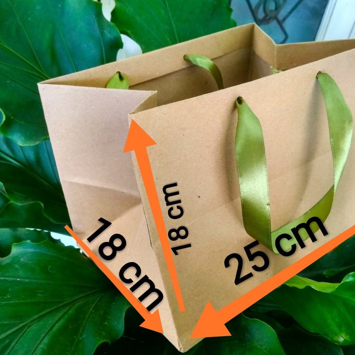 

(TERLARIS) 20 pcs Paperbag/Paper Bag Size Bento 25 X 18 X 18