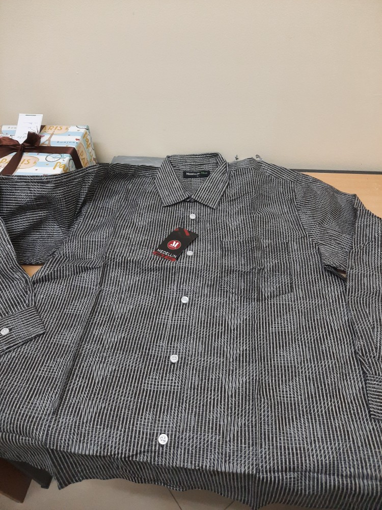 Medellin Kemeja Batik Pria Lengan Panjang Premium 10174 Abu