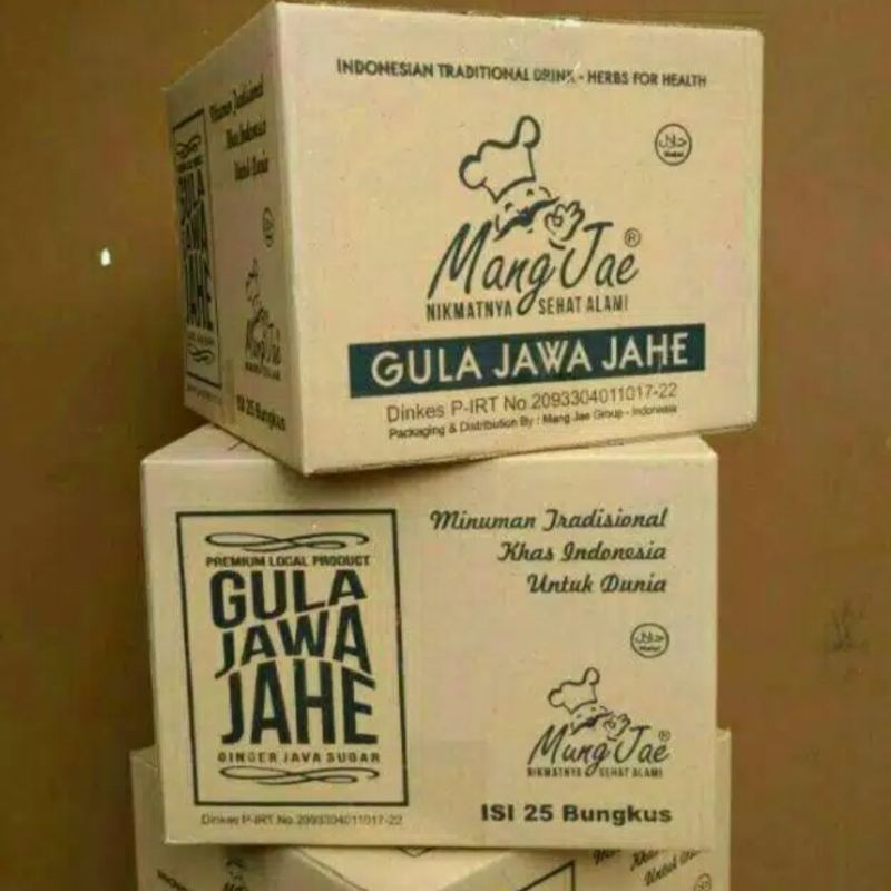 

Gula Jawa Jahe Mang Jae Isi 25 Bungkus