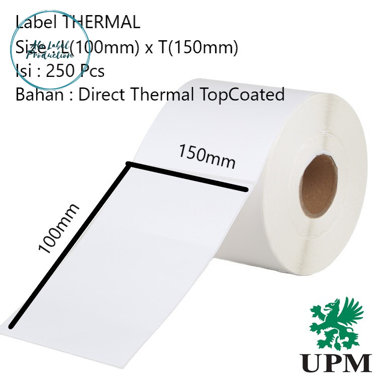 Hi Quality Thermal 10x15 - Label Thermal 100x150 - Label Thermal 4x6 - Label RESI A6