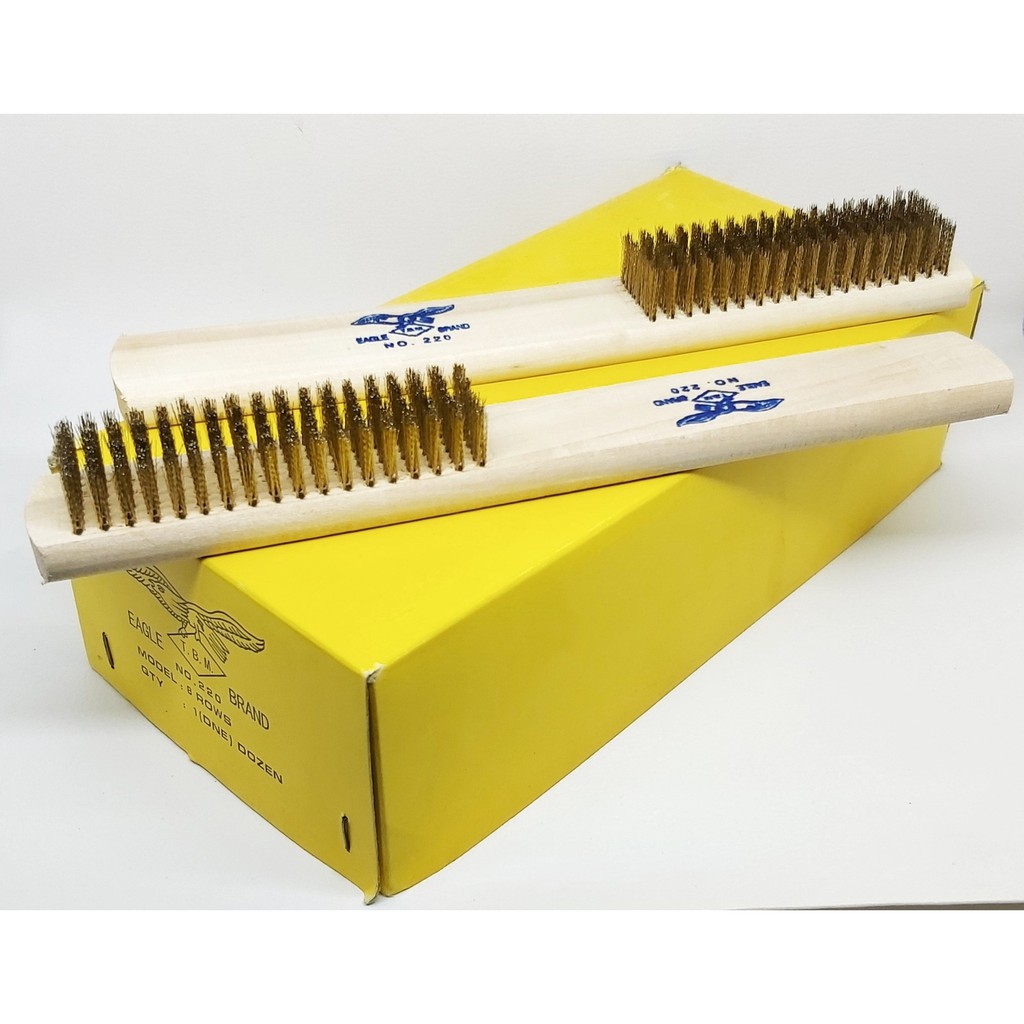 Sikat Kawat Kuningan Halus Eagle 8 Baris