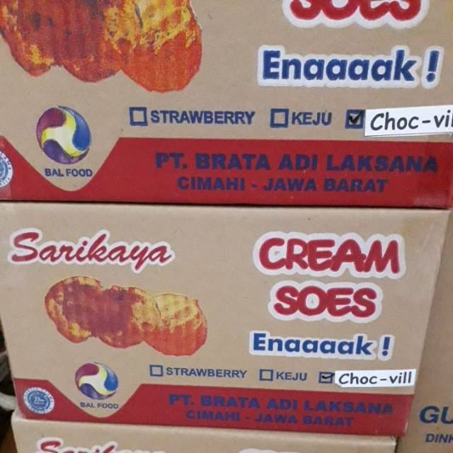 

Sus coklat isi vanila @ 2 kg