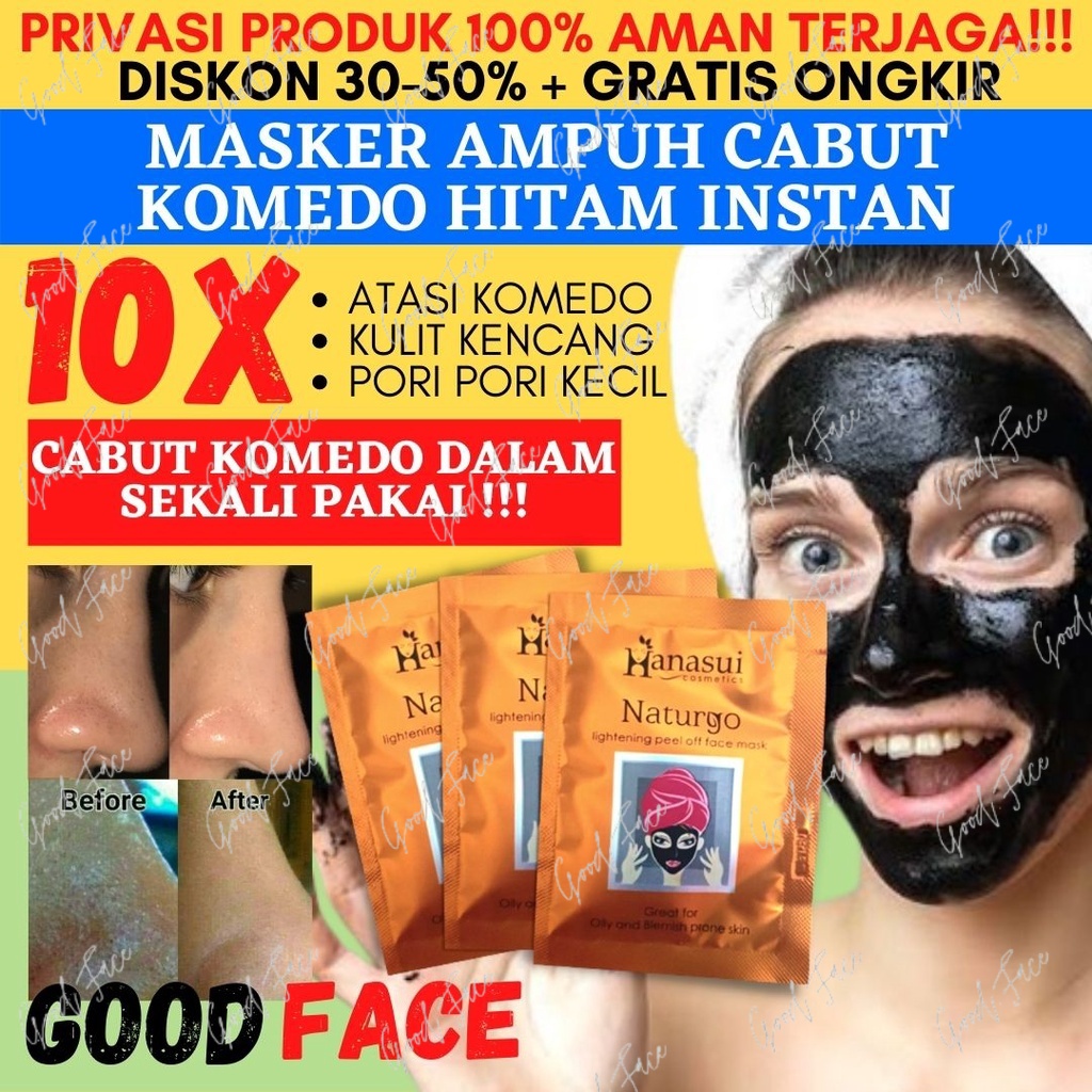 MASKER WAJAH HANASUI NATURGO MASKER BPOM - MASKER NATURGO HANASUI BPOM