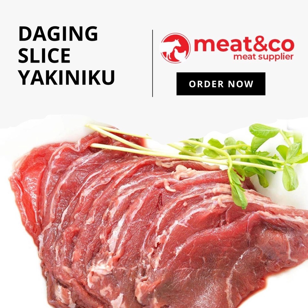 

Daging Sapi Slice Kualitas Premium Untuk Teriyaki Yakiniku Pack 500 gr