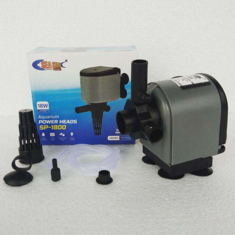 mesin pompa filter celup ph power head SEA STAR SEASTAR 1800 waterpump aquarium water pump akuarium powerhead low watt