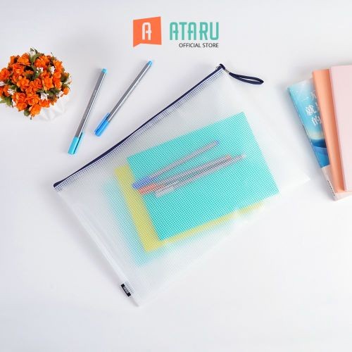 

Filling Ataru Pouch Travel Mesh Dengan Resleting A4 - Biru