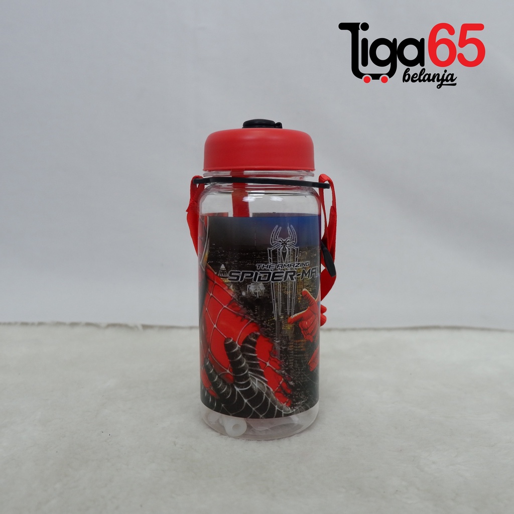 365 WATER BOTTLE #41090 Botol Minum Anak Karakter Fancy BPA Free Dengan Sedotan