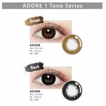 SOFTLENS LIVING COLOR ADORE GREY  ( -0,50 S/D -8.00 )