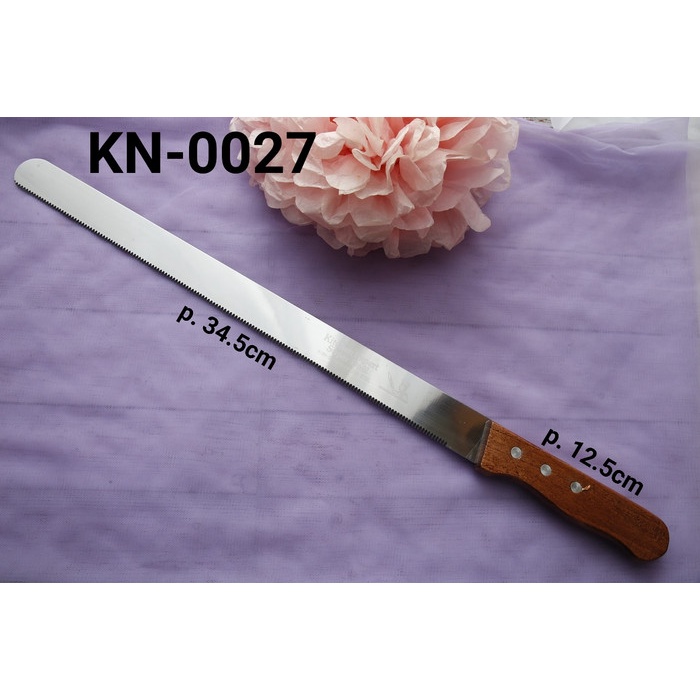 

KUE-PENGHIAS-ALAT- KN-0027 SERRATED BREAD KNIFE PISA GERIGI STAINLESS STEEL HIGH QUALITY -ALAT-