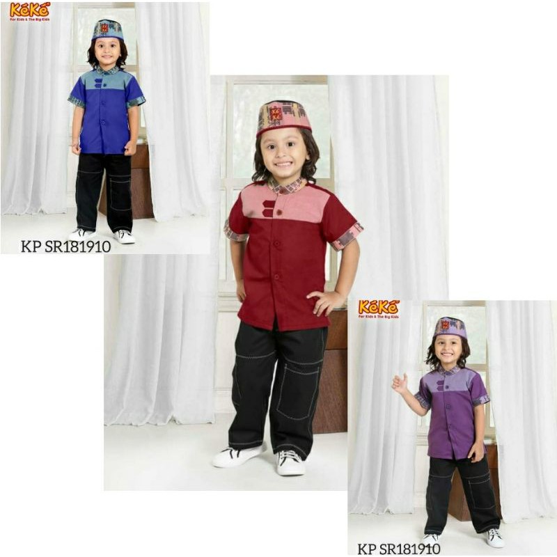 SALE KOKO ANAK KEKE  KP SR 181910 SET BAJU MUSLIM ANAK LAKI"