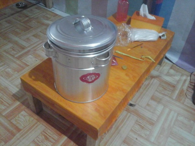 Tong Panci Cuanki Baso Dandang Buleng Sekat Alumunium Sarang Kukus Setengah