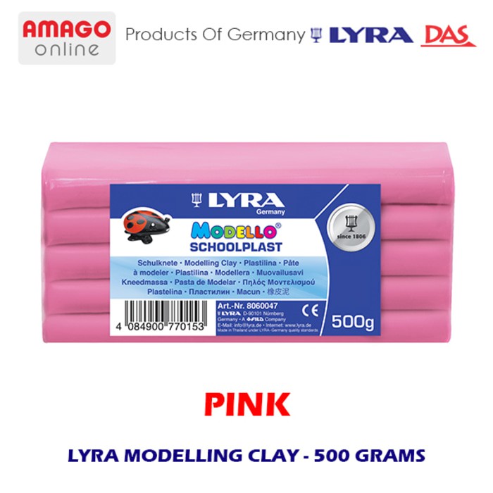 LYRA MODELLING CLAY - PINK - 500 GRAM - 8060028