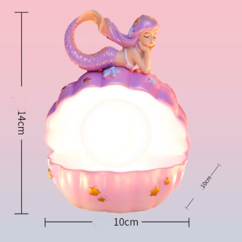 [ORGM] Lampu Pajangan Lampu Hias Kerang Mermaid Love Warna Pastel