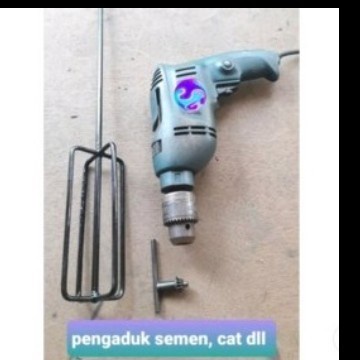 Mixer adukan cat/ mata bor adukan semen instant 8 cm
