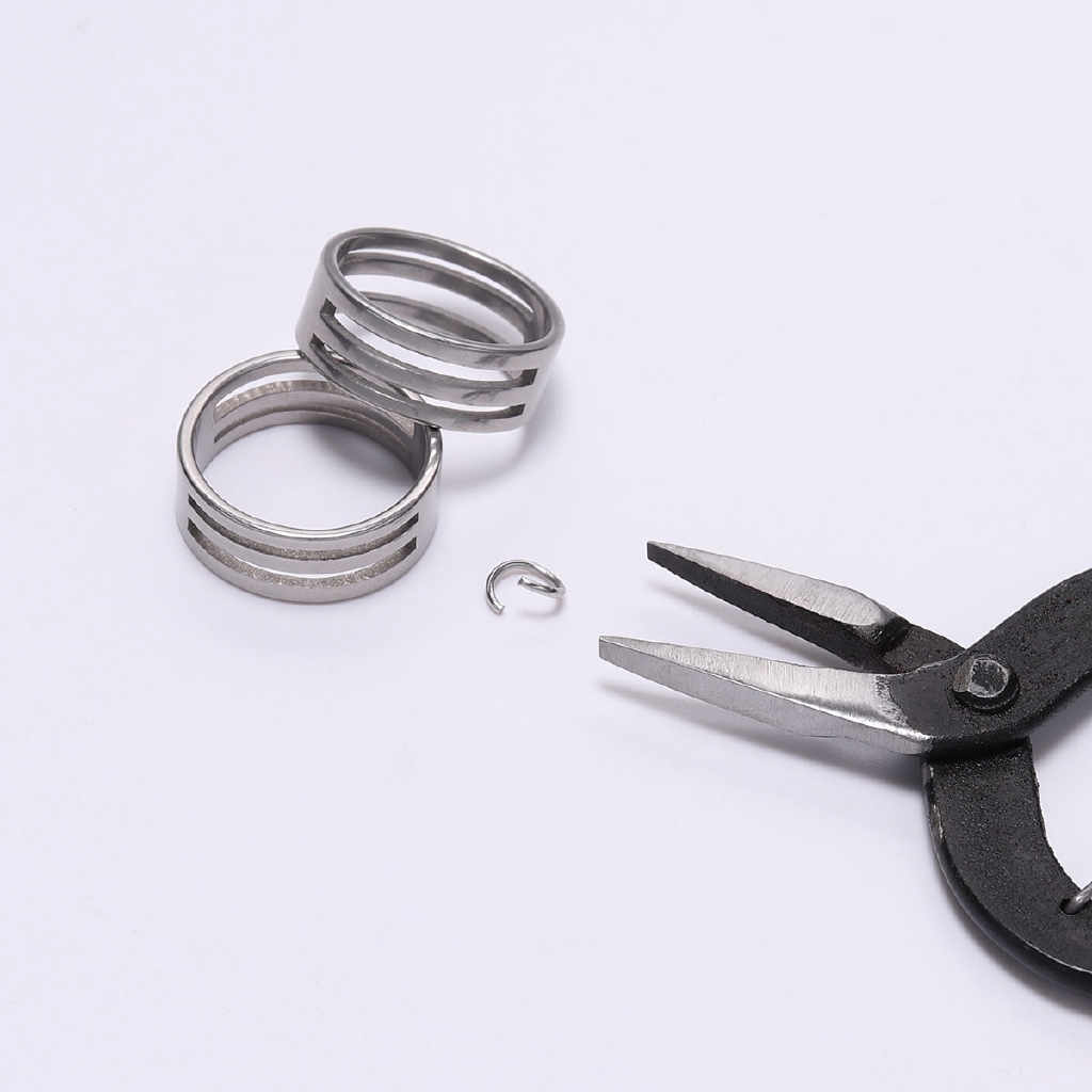 1pc Cincin Jump Ring Bahan Stainless Steel Untuk Membuat Perhiasan Diy