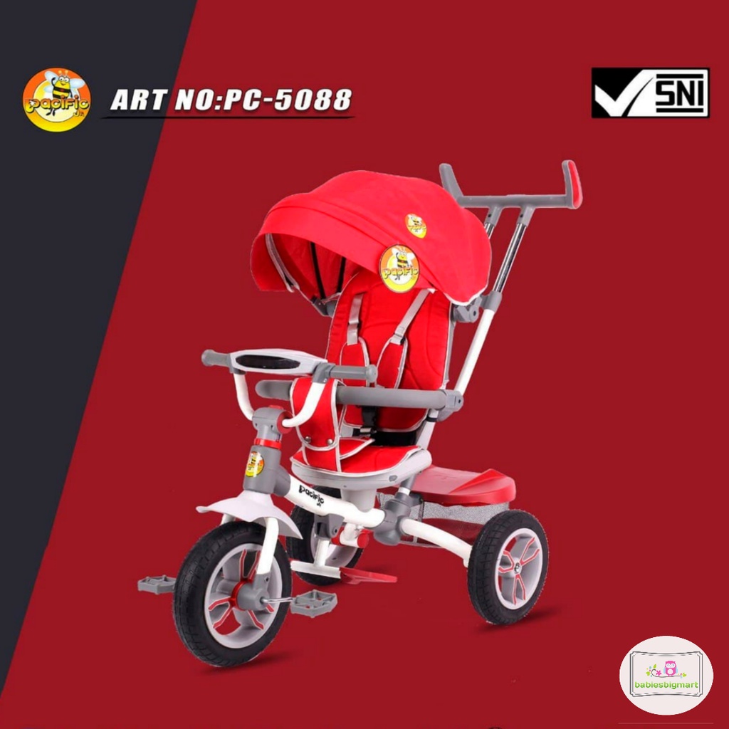 Sepeda Anak Roda 3 TIga PACIFIC JR PC 5088 Model Ban Karet