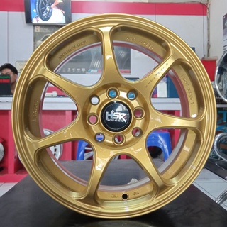 Velg Racing Ring 16 Hsr Boroko 03 Warna Gold Mobil Yaris Mazda2 Jazz Vios Fiesta Pelek Mobil R16