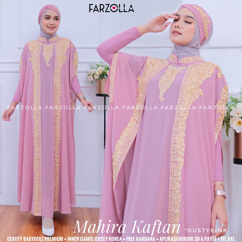 MAHIRA KAFTAN MUSIM original produk by farzolla