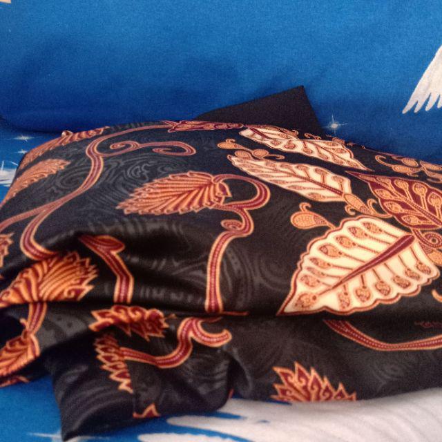 Shifa Batik Kids02 Hitam Syari |400gr Gamis Batik Anak Semisutera Syari Original Realpict Shafa Dna