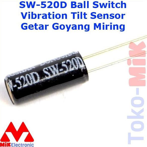 Sw-520P Sw520P Ball Switch Vibration Tilt Sensor Goyang Miring Getar Tokmik23 Juara