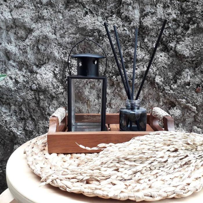 Lentera Tempat Lilin Mini Warna Hitam
