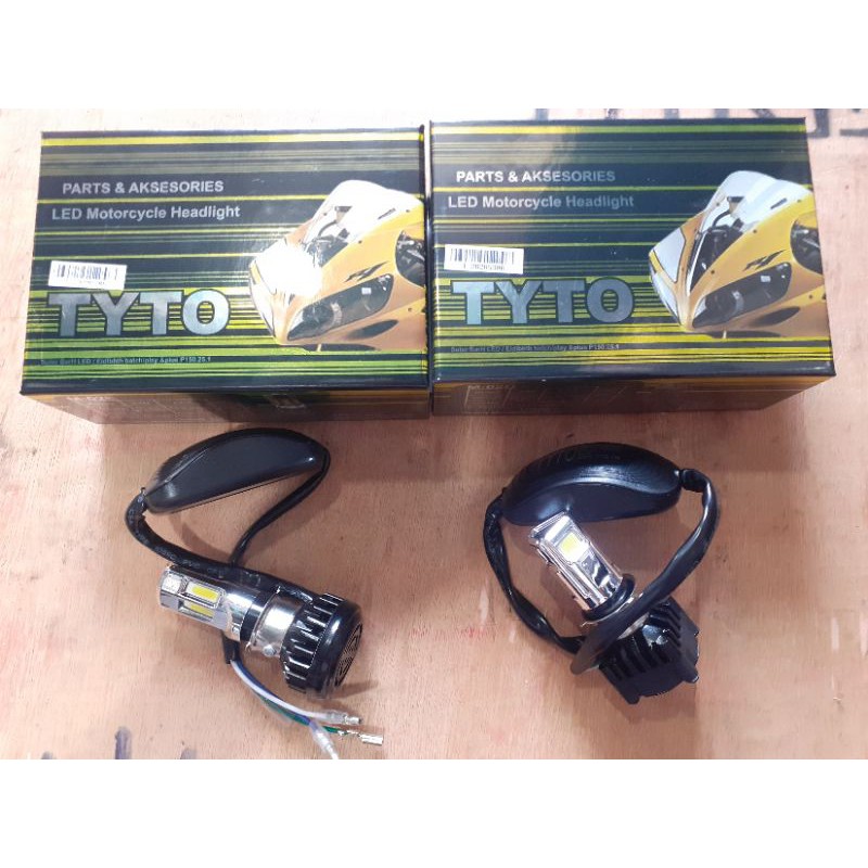 LAMPU LED DEPAN TYTO 6 SISI DAN 3 SISI NYALA PUTIH LED DEPAN UNIVERSAL 3 MATA DAN 6 MATA BY TYTO