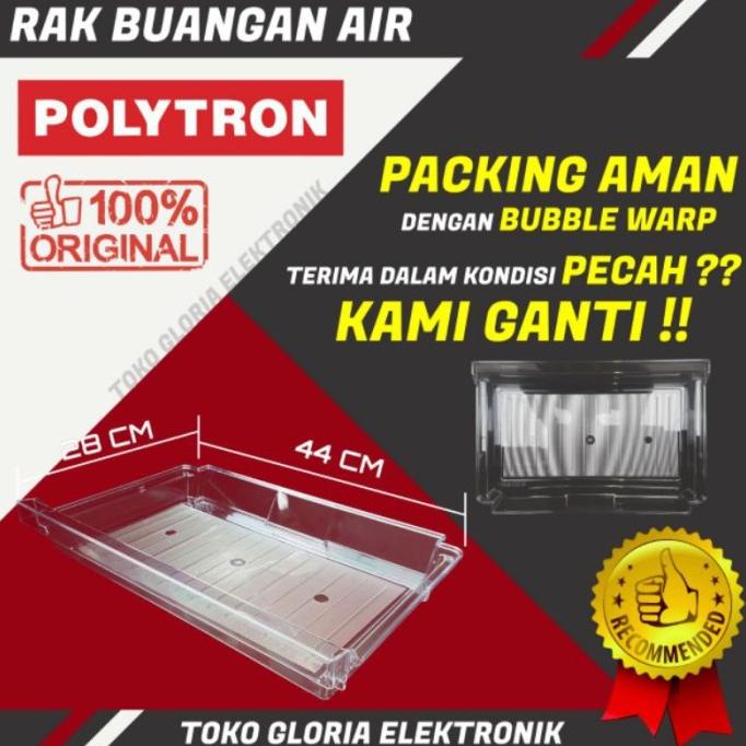 Ready oke] Rak buangan air rak penampung air rak ikan kulkas 1 pintu polytron