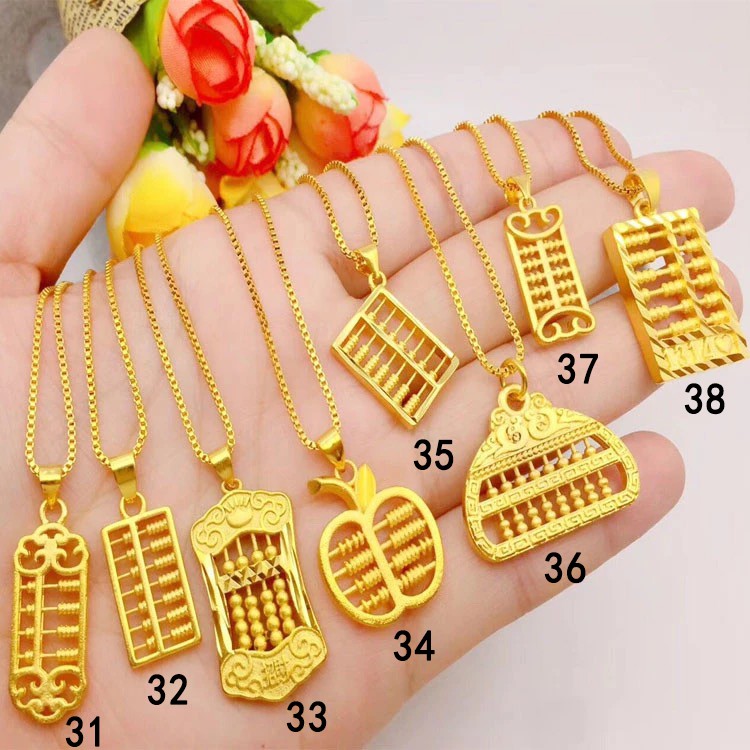 Kalung Emas Plated 24K Dengan Liontin 50 Desain Untuk Wanita